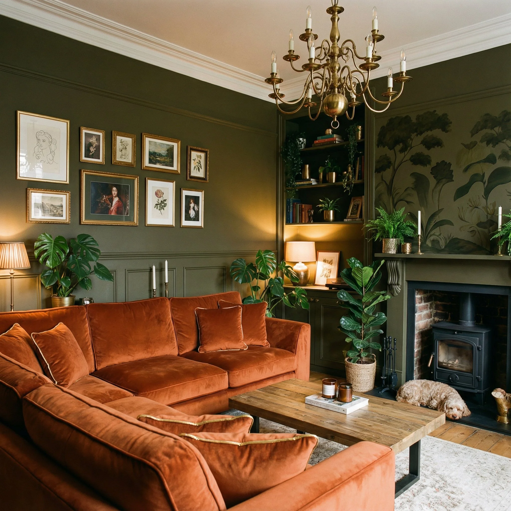 Moody Parlor Lighting: How to Make Lamps Do the Heavy Lifting