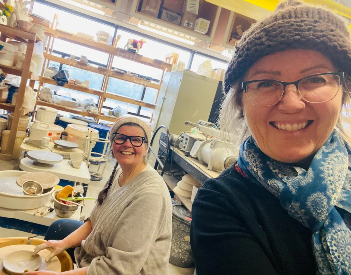 In Thunder Bay, inside the studio @threeleggedgirl &mdash; where ideas become objects.

Grateful for time with Artisan, Kasia Piech, refining prototypes for the Bella Farina collection.  Time and places are all about who you share them with.  And we 