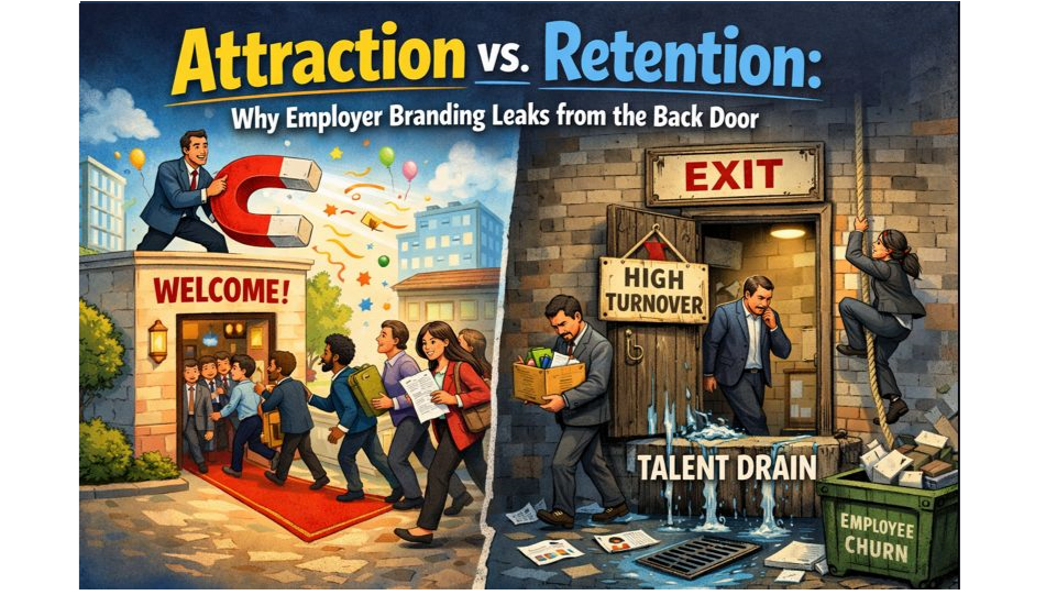 Attraction vs. Retention: Why Employer Branding Leaks from the Back Door