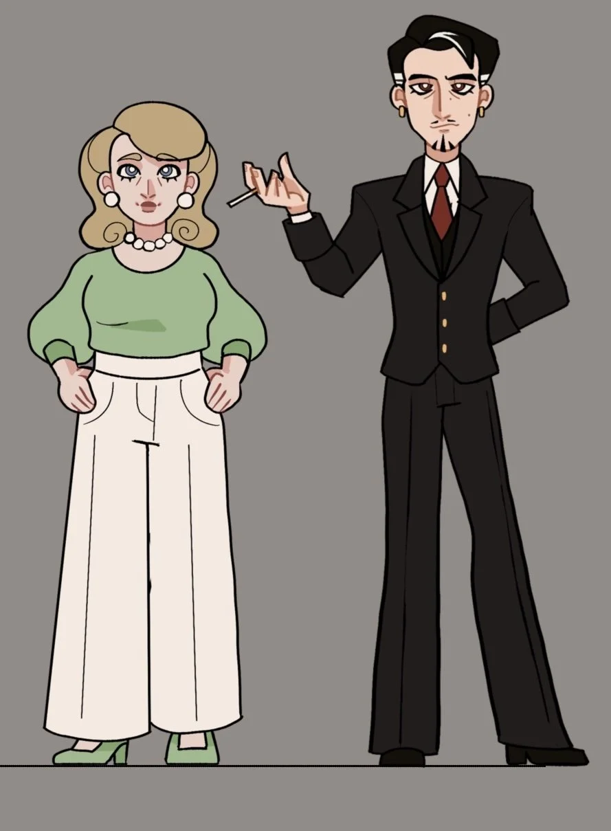 Micah and Ayame, Mitch's parents, and two major heroes in the story