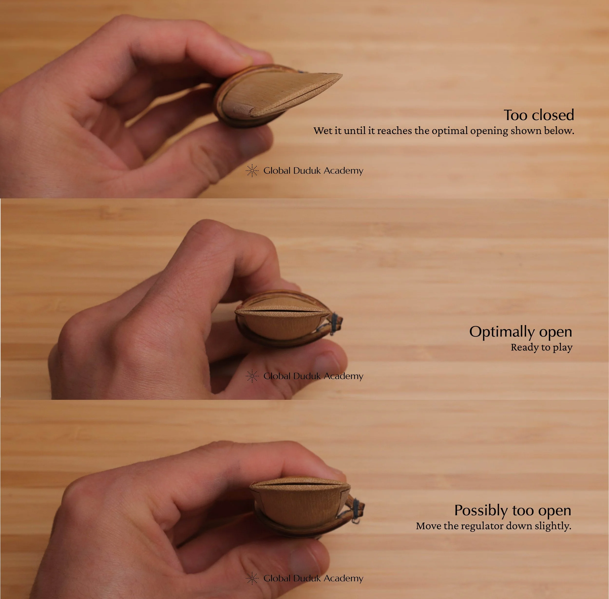 How Open Should a Duduk Reed Be?