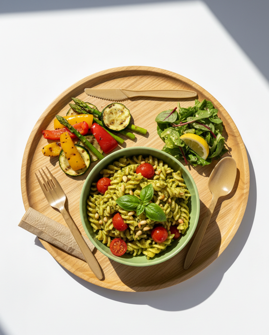 SET DE 3 CUBIERTOS CON SERVILLETA