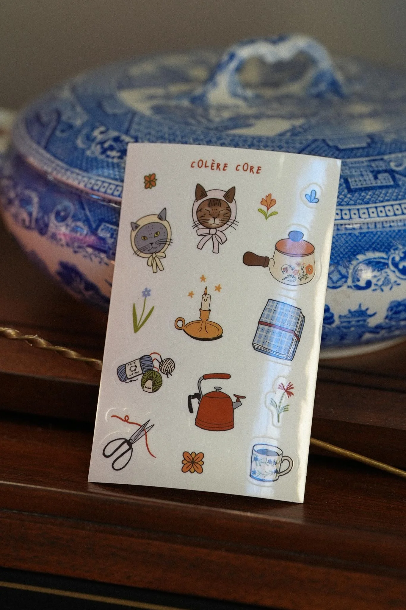 Feuille d'autocollants colère core