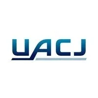 Logo with the letters UACJ in blue, with a blue underline.