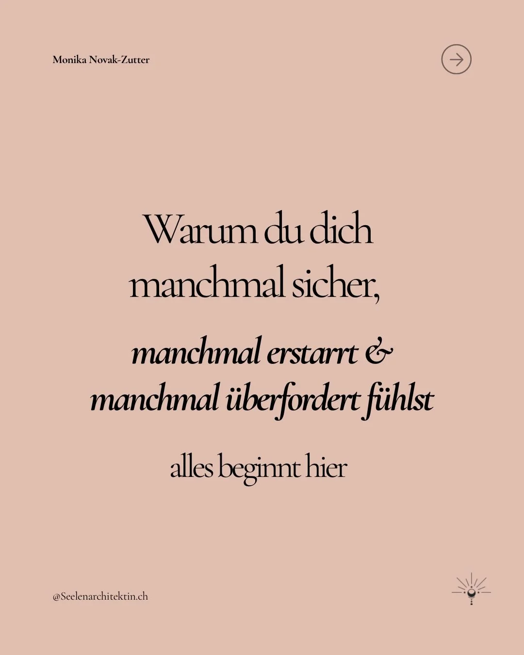Manchmal f&uuml;hlen wir uns sicher, manchmal &uuml;berfordert, manchmal wie eingefroren.

Unser Nervensystem spricht st&auml;ndig mit uns in jedem Zustand, in jeder Reaktion, in jedem kleinen K&ouml;rpergef&uuml;hl.

Wenn du lernst, diese Sprache zu