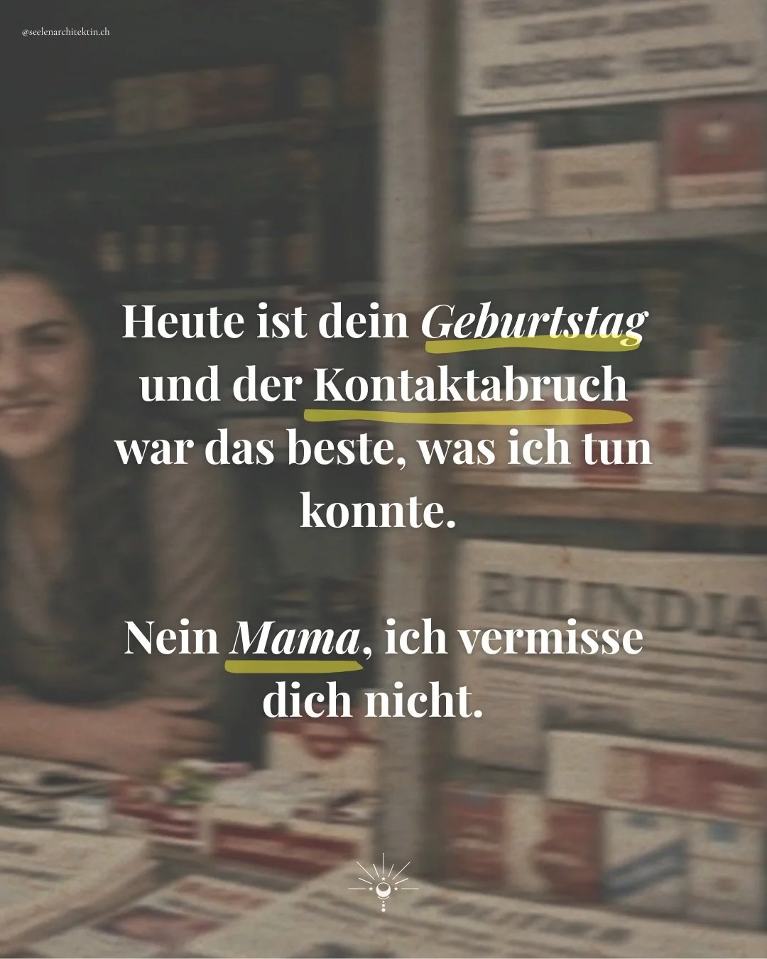 Kontaktabruch ist kein Hass. Es ist reine Notwehr.&ldquo; 🕊️✨

Wir alle kennen diesen Satz: &bdquo;Aber es ist doch deine Familie&hellip;&ldquo; 

Man hat uns beigebracht, dass Blut dicker ist als Wasser und wir alles ertragen m&uuml;ssen. 

Dass wi