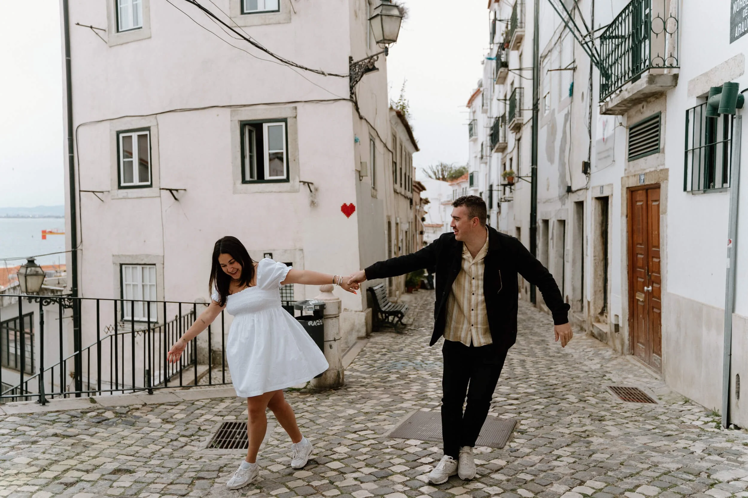 Engagement Photoshoot in Lisbon | Becca + Brock