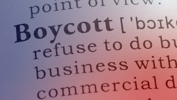 Image of Boycott in dictionary