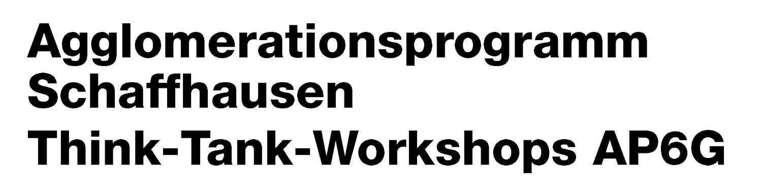 Agglomerationsprogramm Schaffhausen Think-Tank-Workshops AP6G