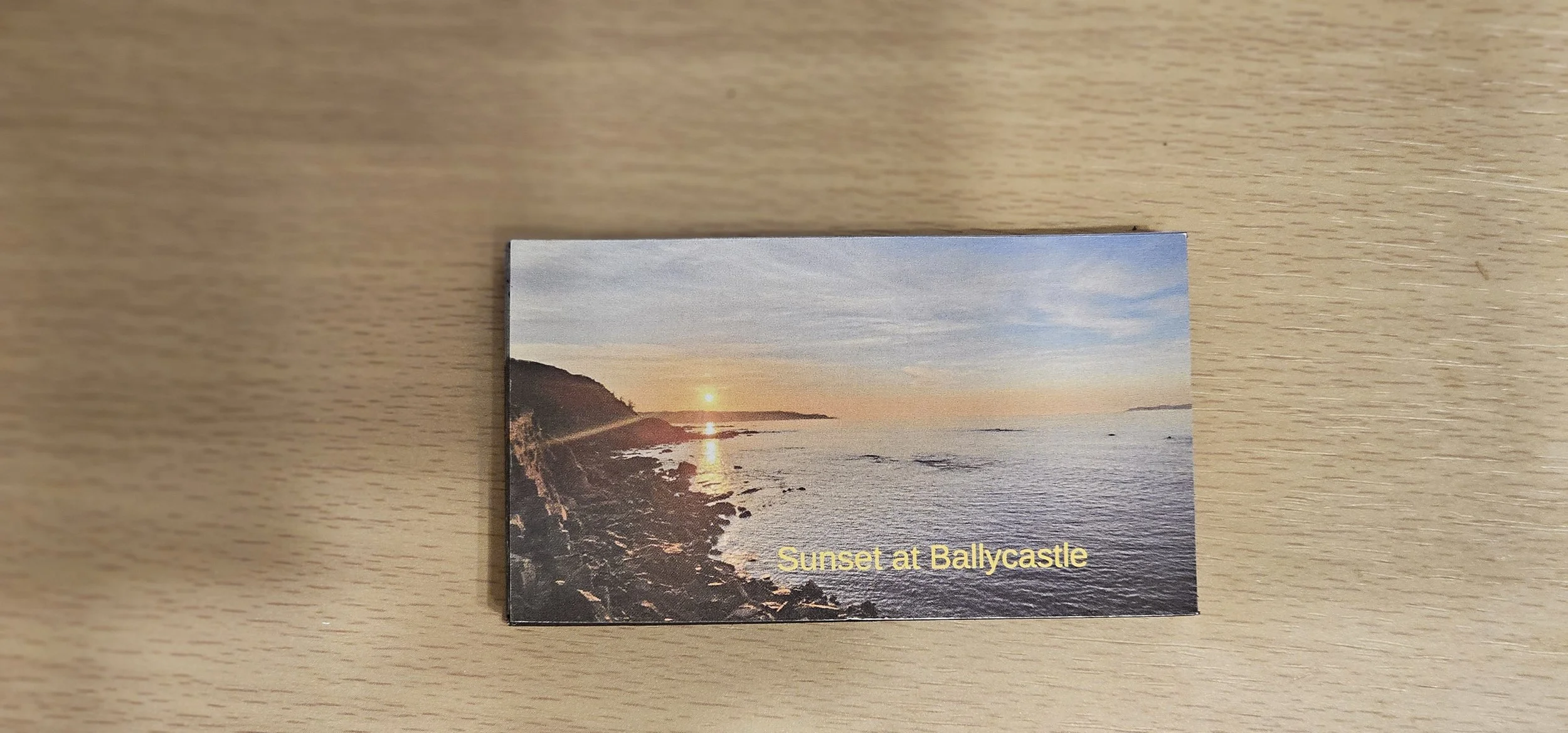 Ballycastle Sunset  8.7cm x 4.9cm Magnet
