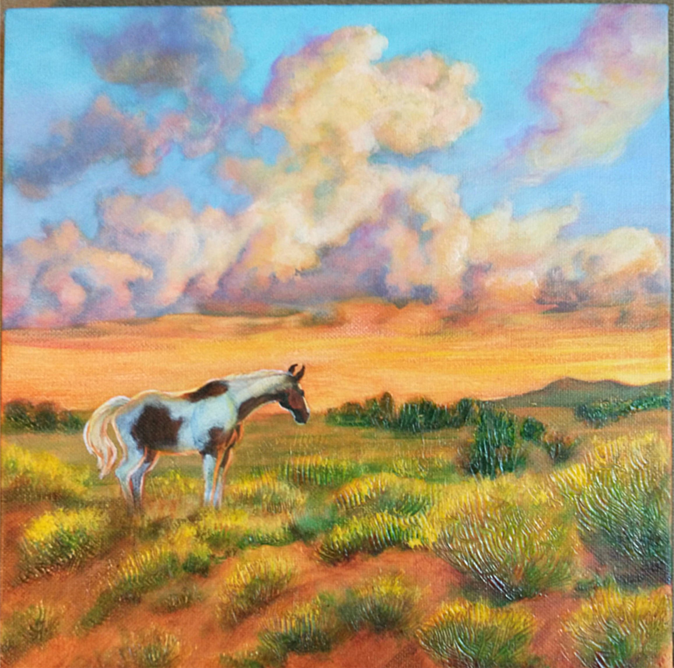 Wild Horse of the Caja  10" x 10"