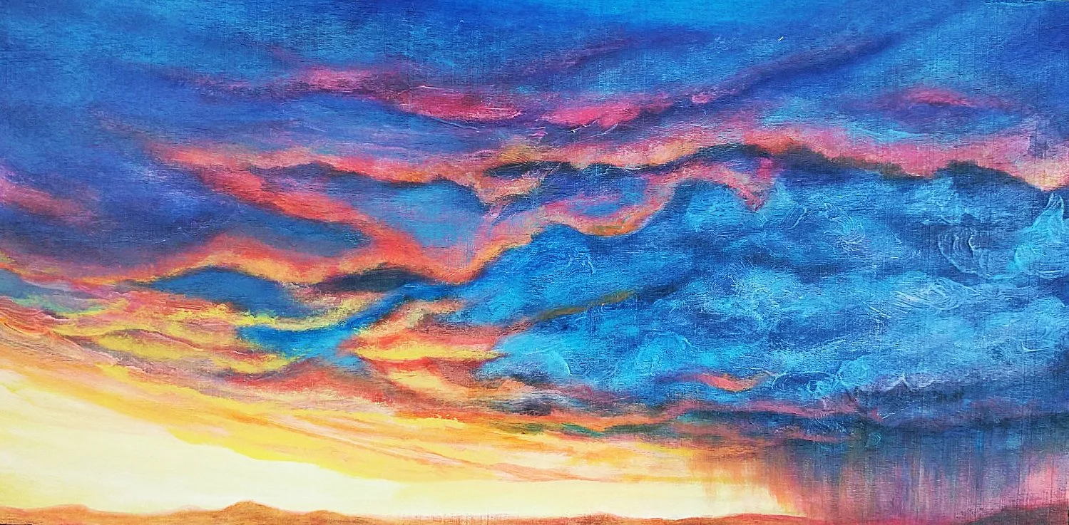 Storm Over Santa Fe #2  6" x 12"