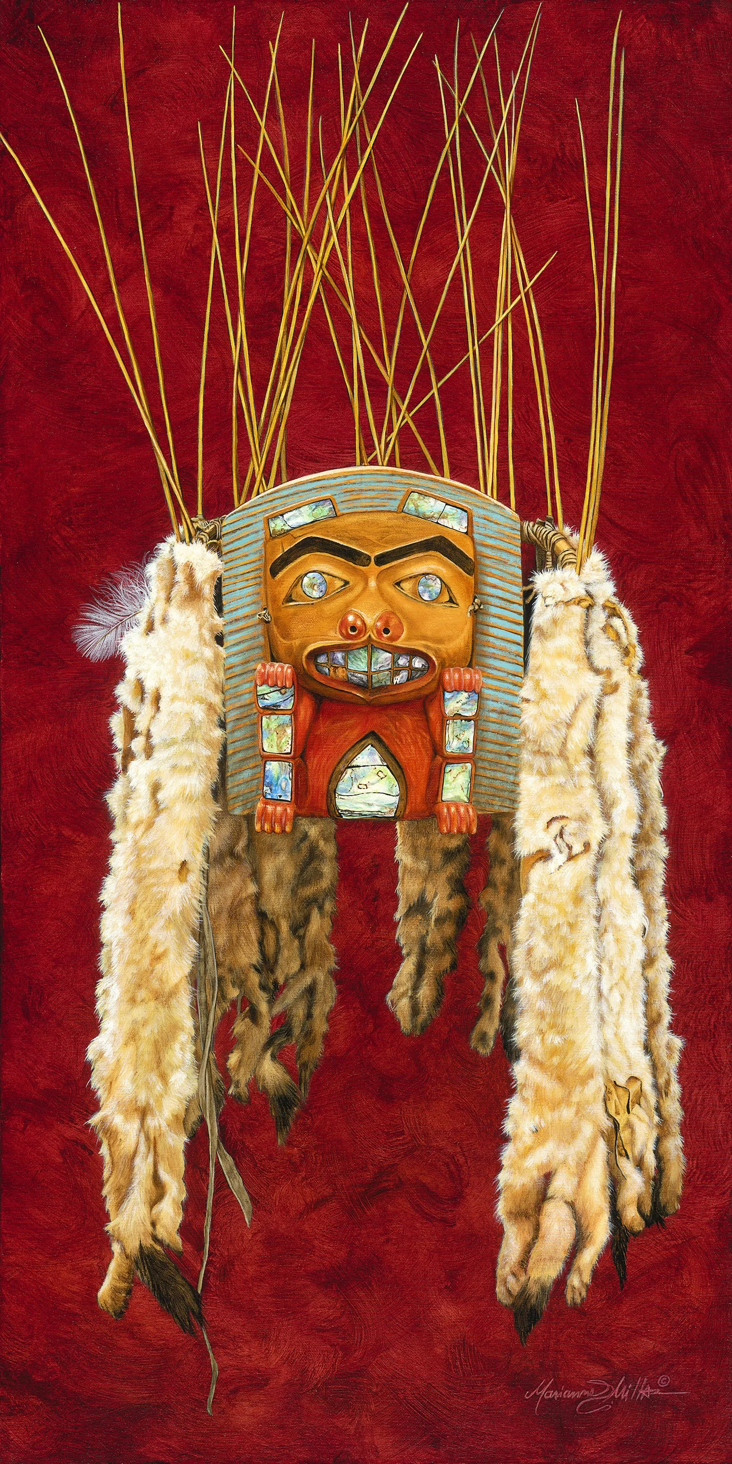 Tsimshian Dancing Headdress  36" x 18"