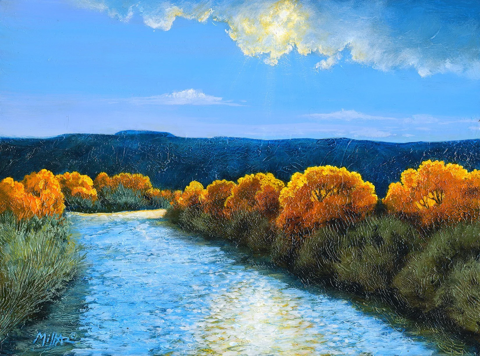 Cottonwoods on the Rio Grande