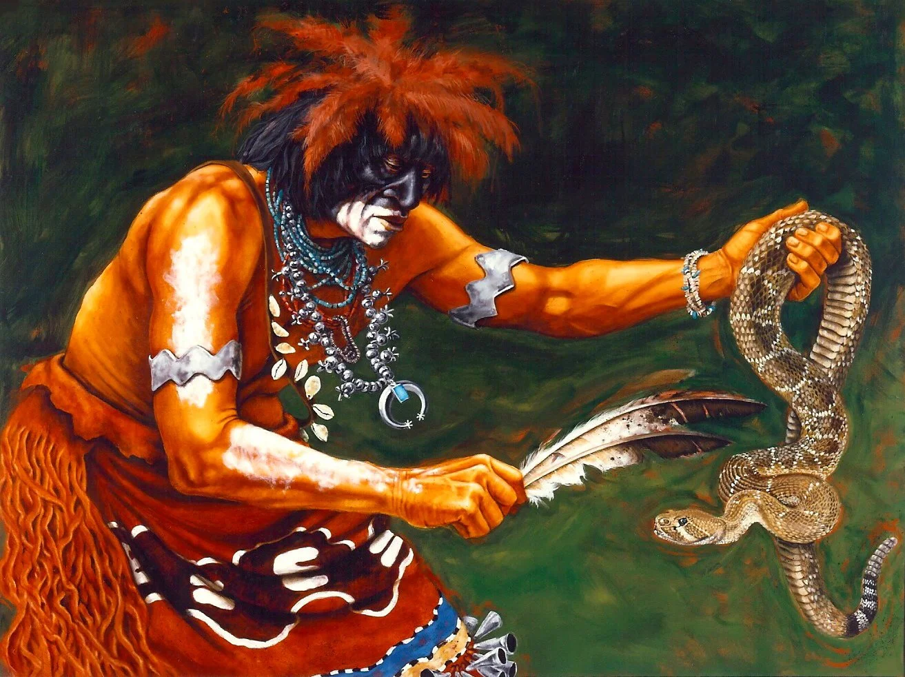 Snake Priest - Greeting Card