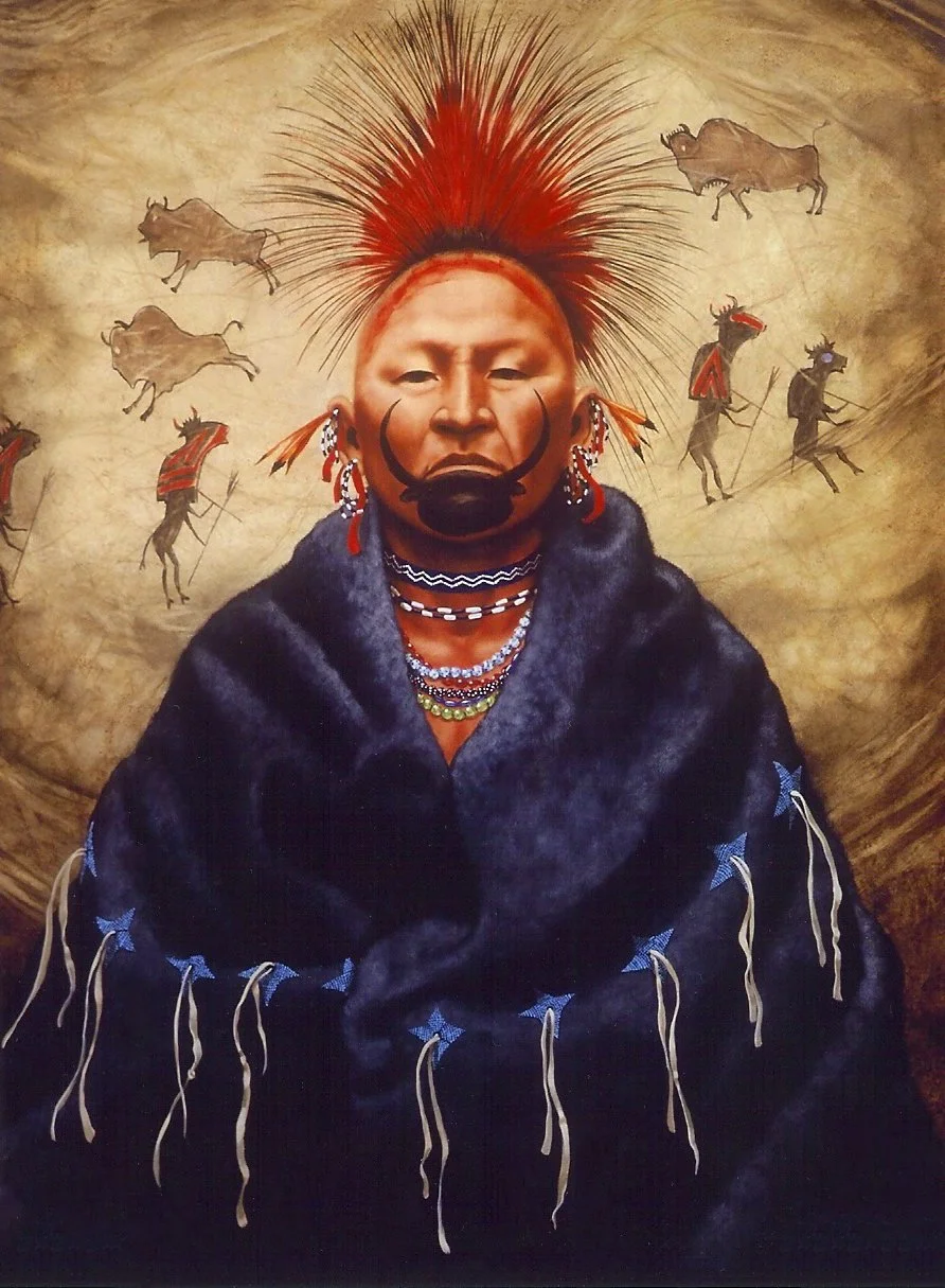 Buffalo Bull  40" x 30"