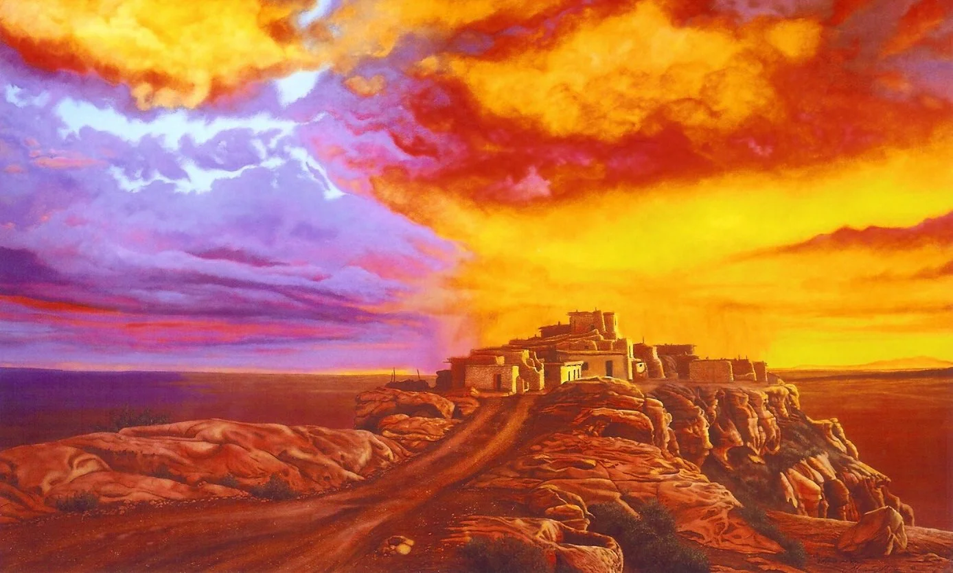 A Village in the Sky  38" x 63"