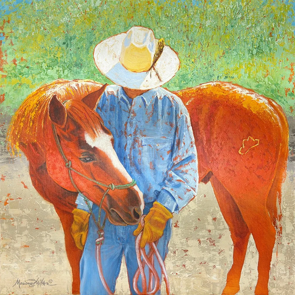 John and JM  36" x 36"