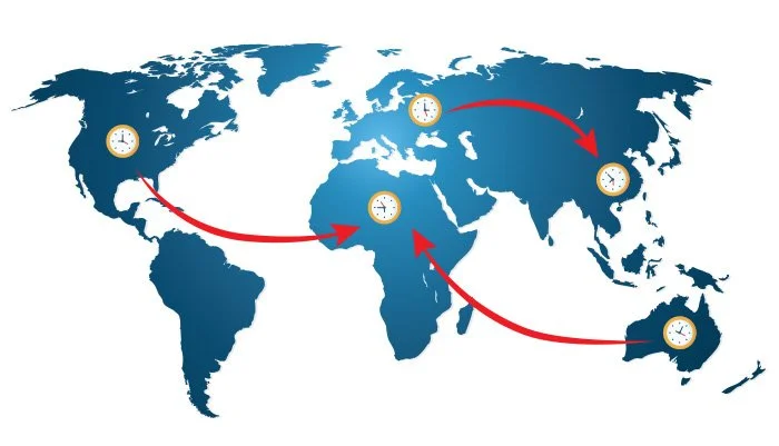 Le Festivaa office signs in Toronto and Pune representing 24/7 global event planning services.