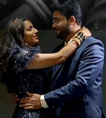 Sophisticated bride and groom portraits from a premium city wedding event.