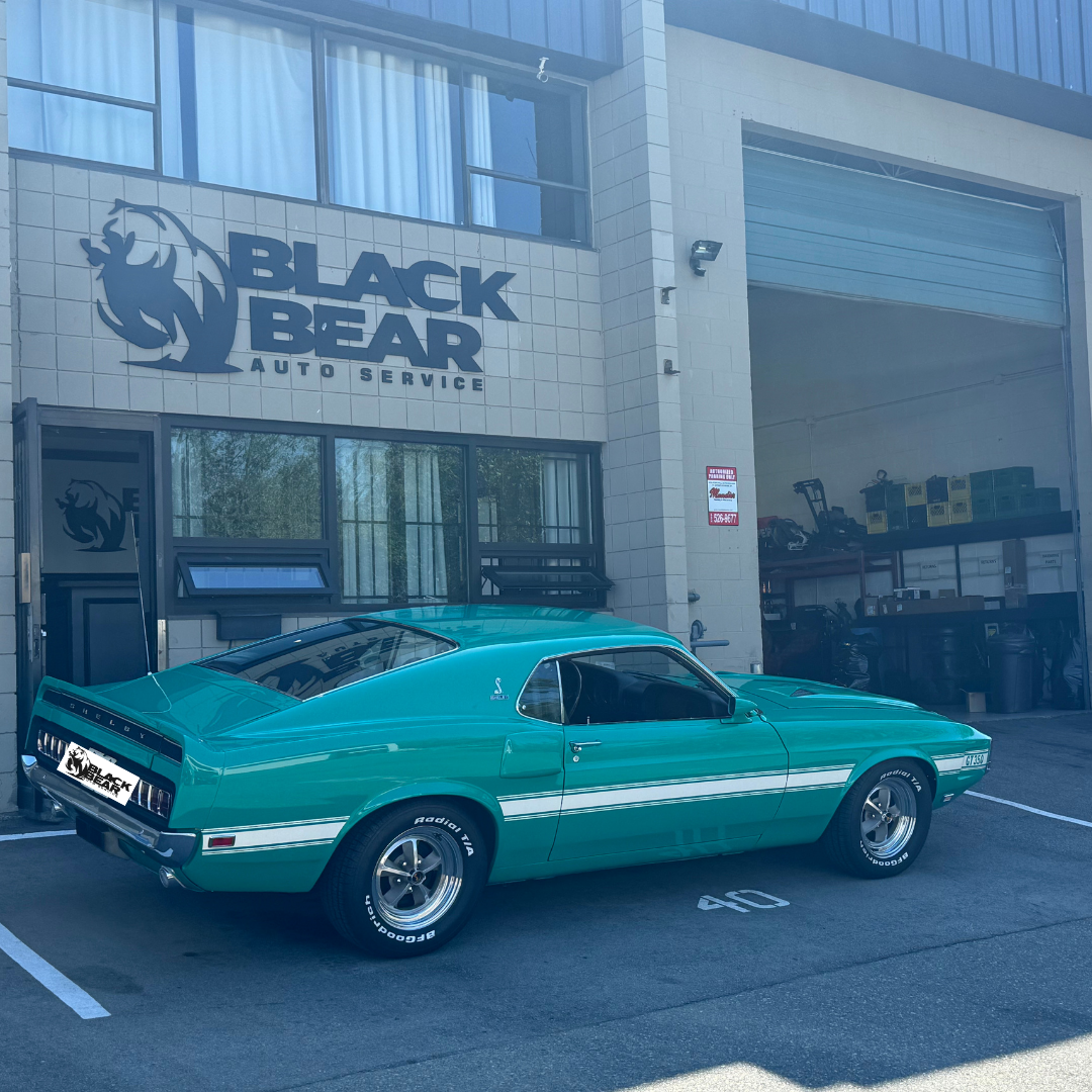 Classic Mustang after service at Black Bear Auto Service