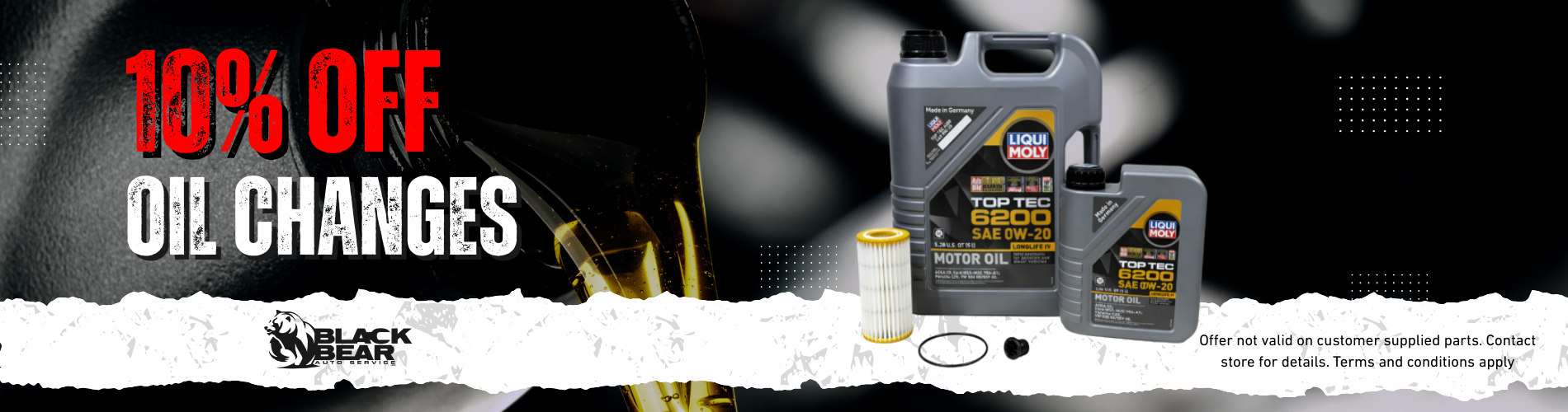 10% Oil Changes at Black Bear Auto Service in Burnaby, BC