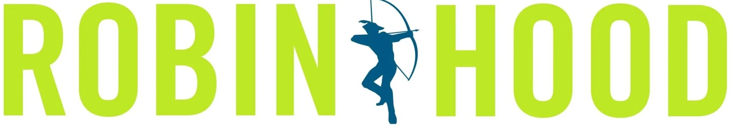 Text reading 'RUBIN HOOD' with a silhouette of Robin Hood aiming a bow and arrow in the middle.