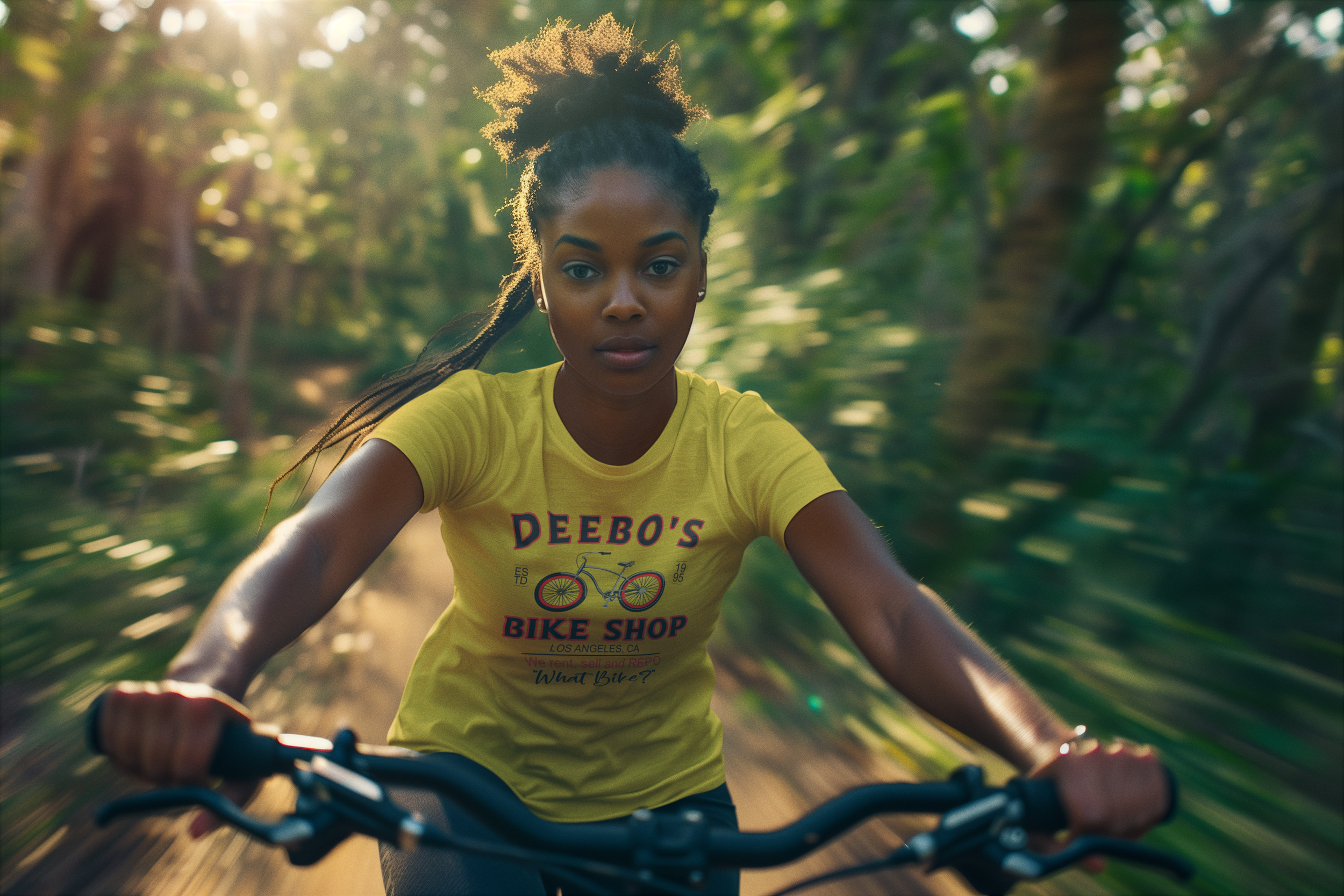 round-neck-tee-mockup-of-an-ai-created-woman-riding-a-mountain-bike-m38483.png