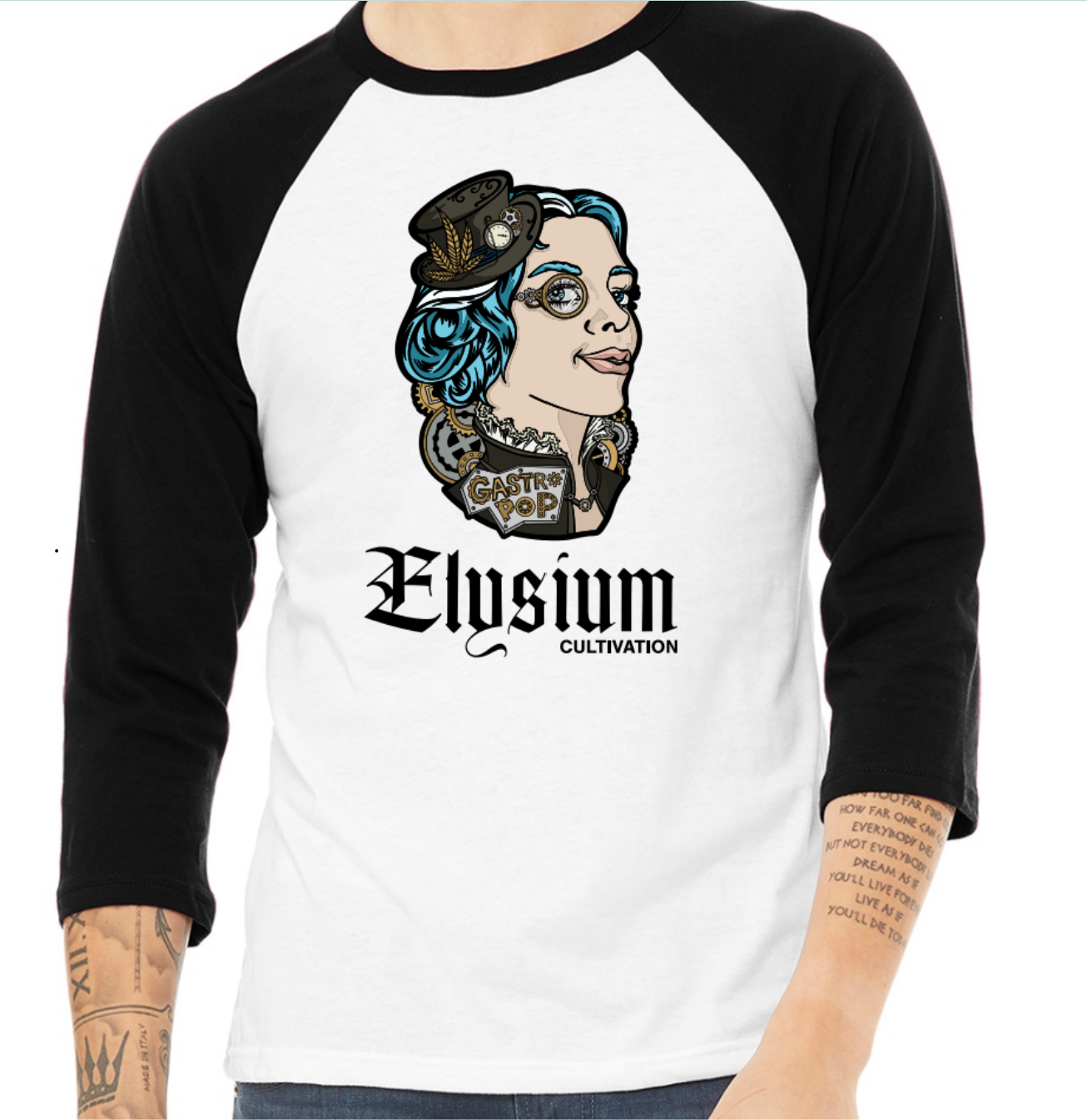 Elysium Gastro Pop Baseball Tee
