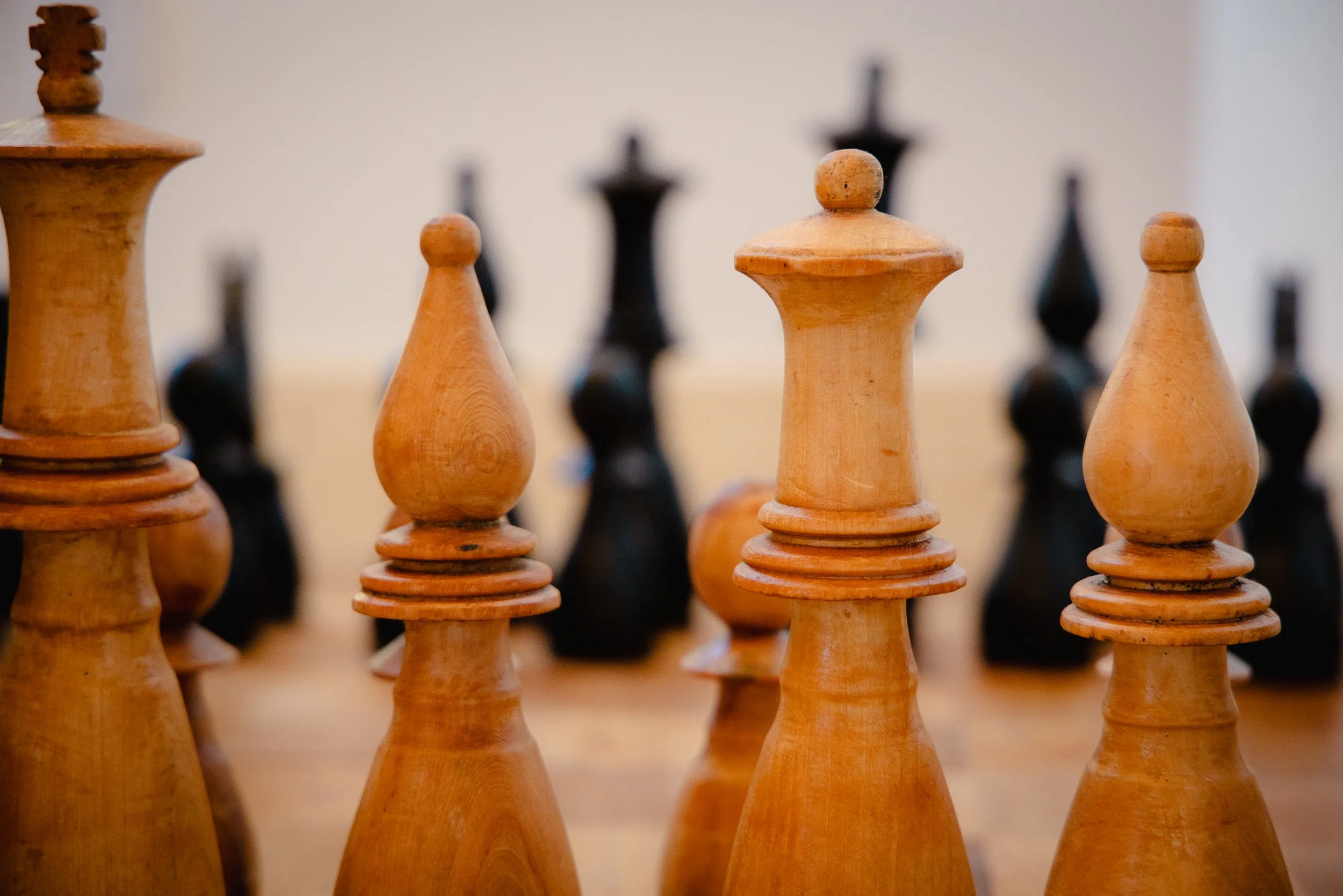 Experience the grandeur of a Giant Chess Set - Where strategy meets striking design.