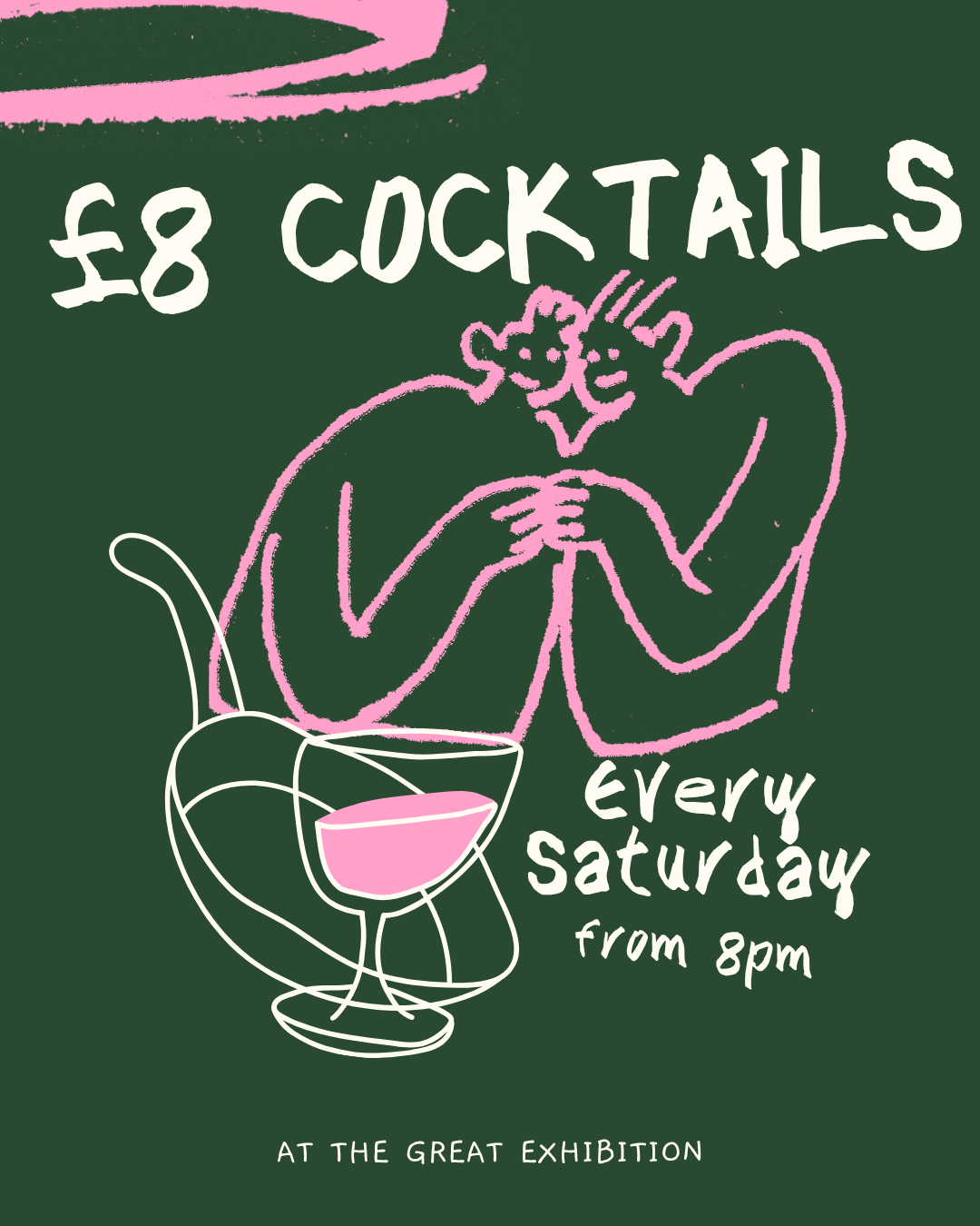 £8 cocktails Saturday night deal at The Great Exhibition pub, East Dulwich
