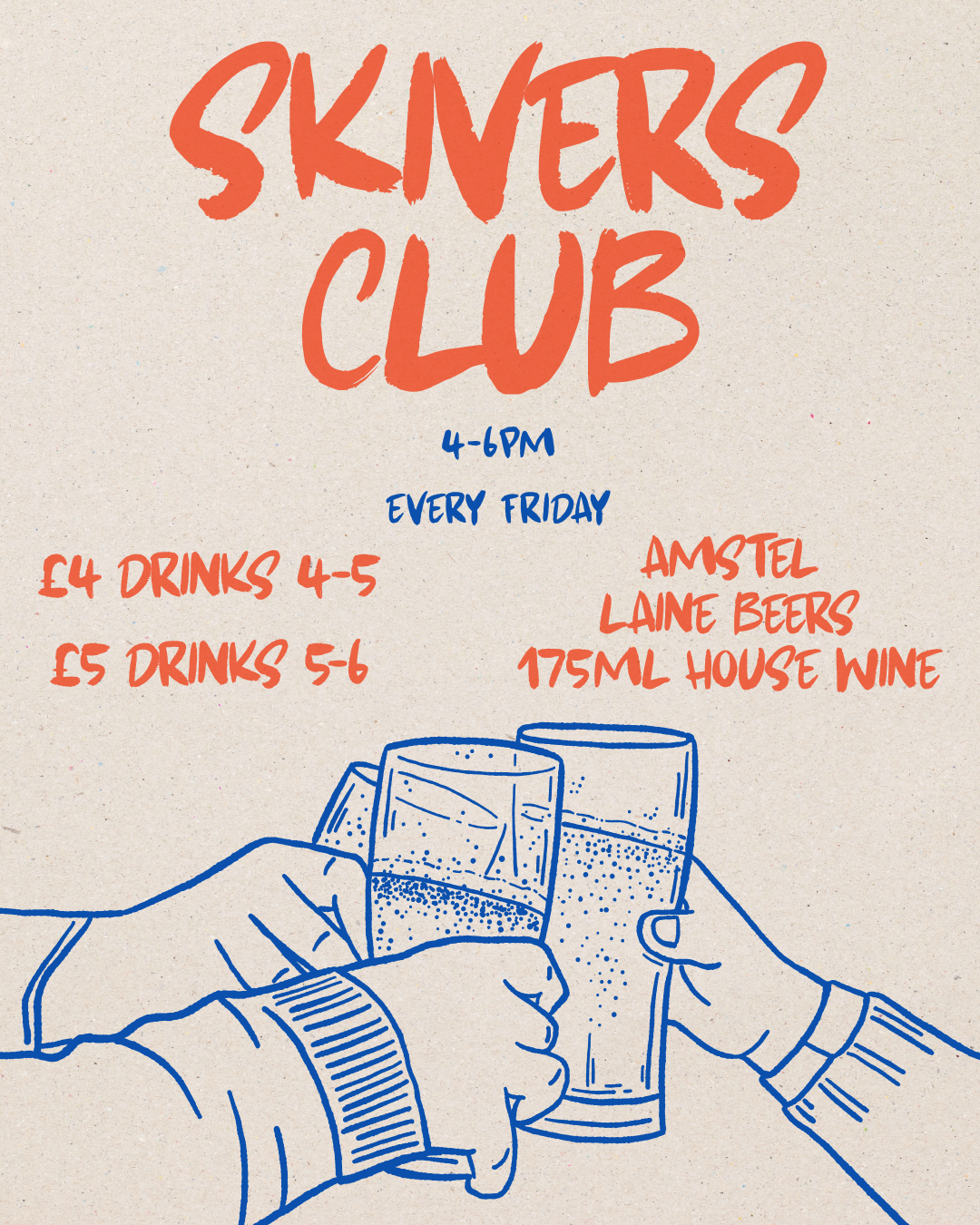 Skiners Club Friday drinks deal at The Great Exhibition pub, East Dulwich