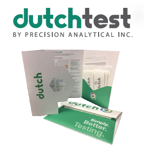 Dutch test kit box with testing materials and instruction booklet from Precision Analytical Inc.