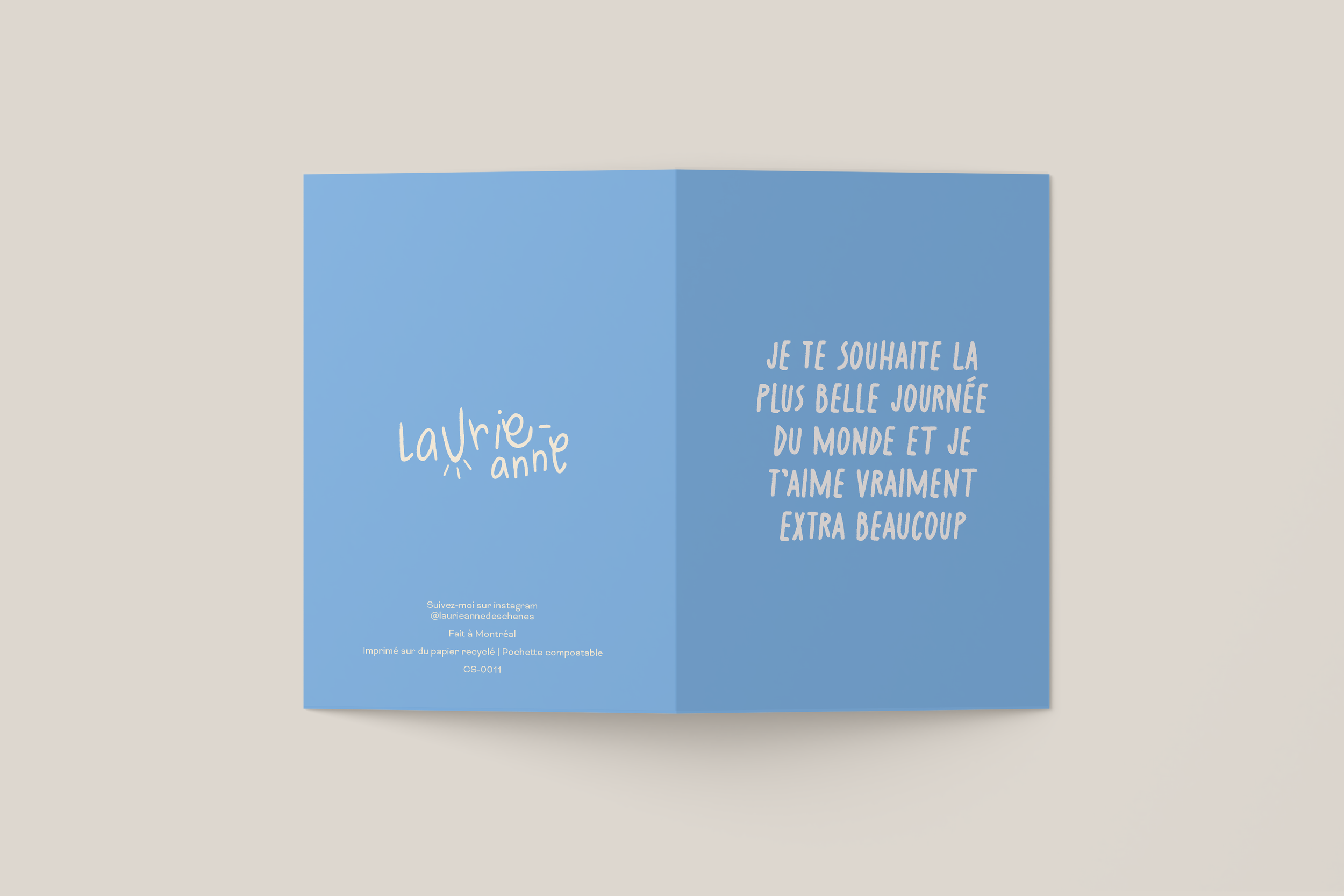 Carte de souhait illustrée | Illustration douce et minimaliste – Anniversaire