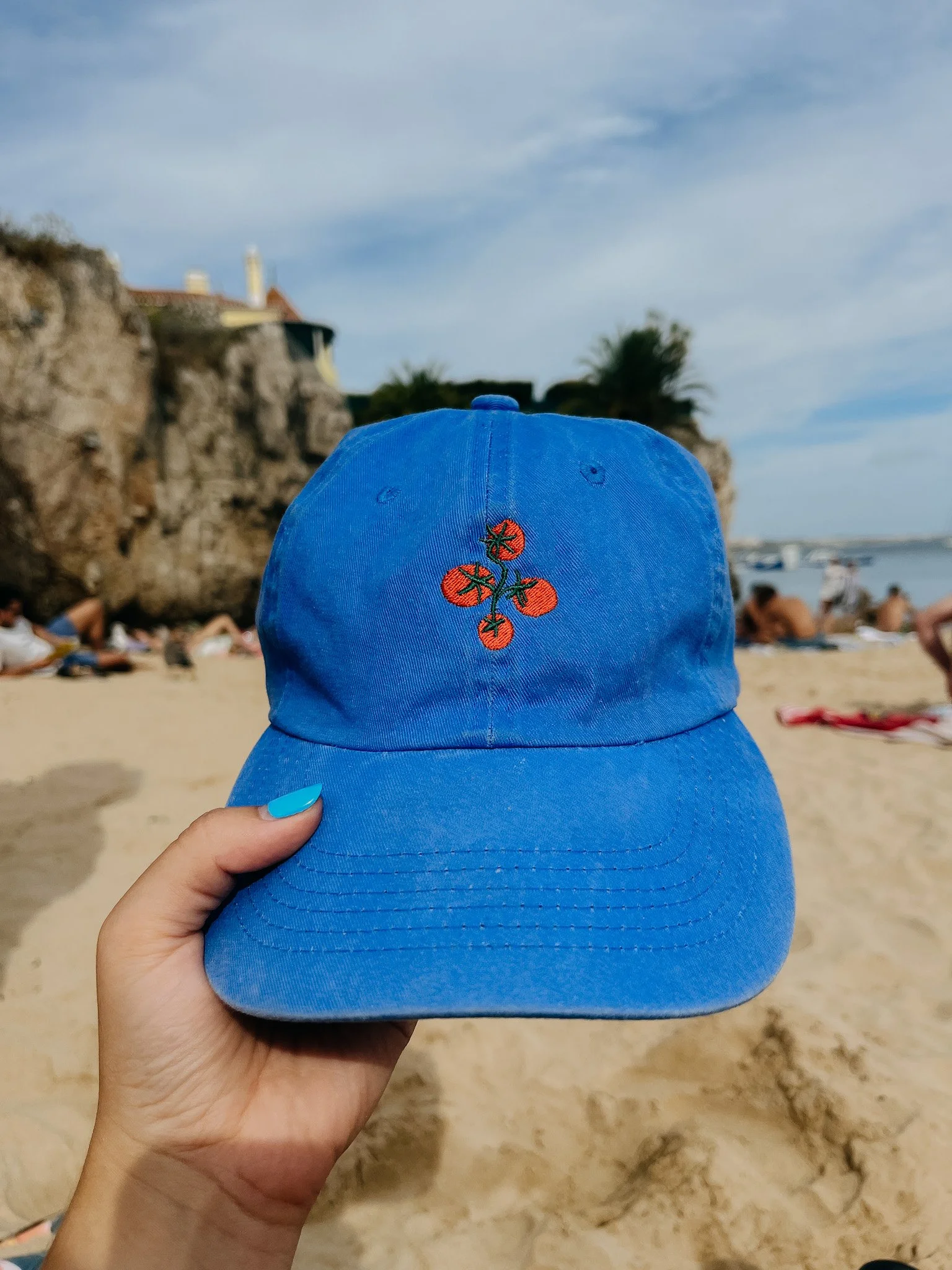 🧢 Casquette brodée – Tomates rouges