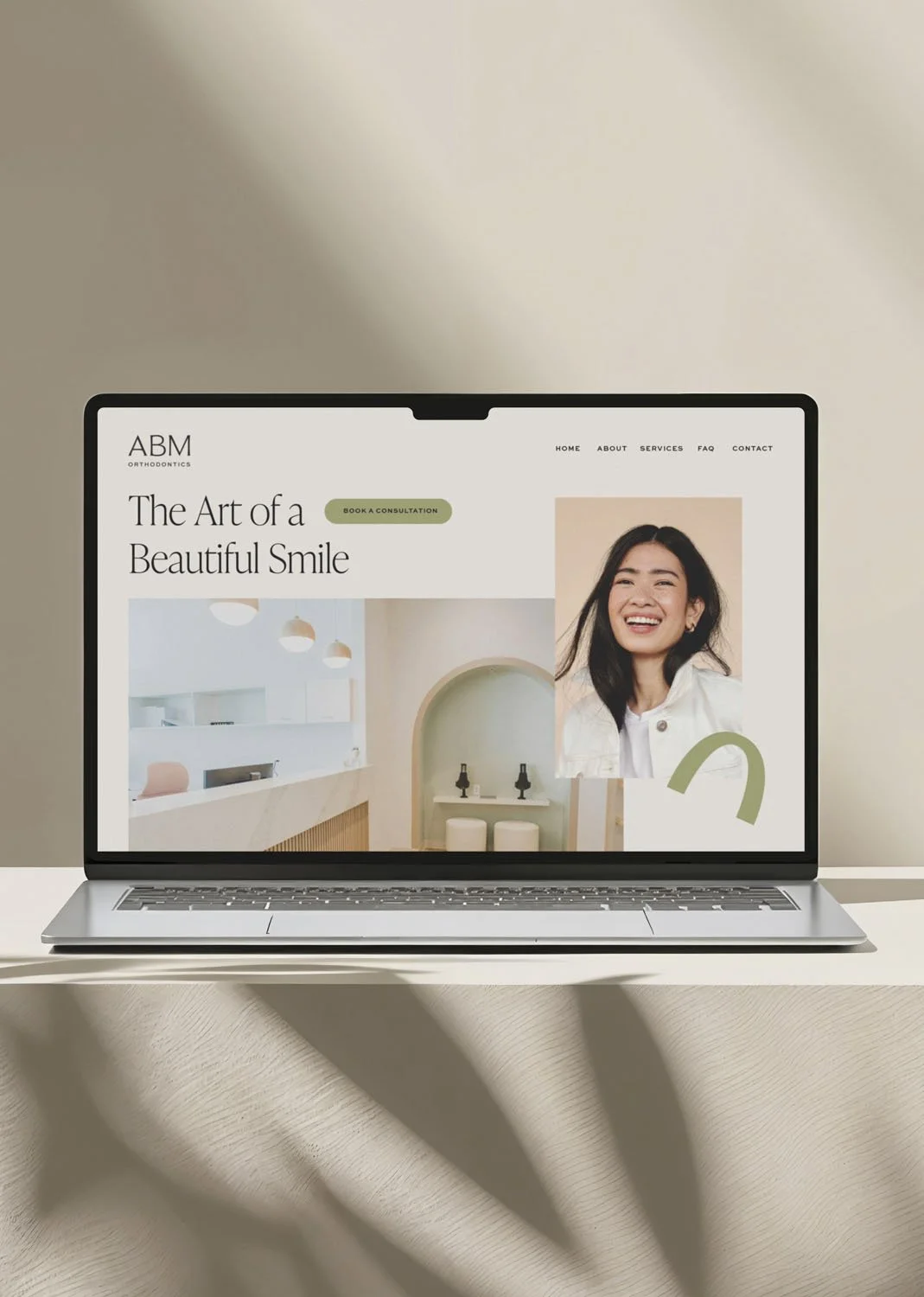 ABM Orthodontics Website Mockup