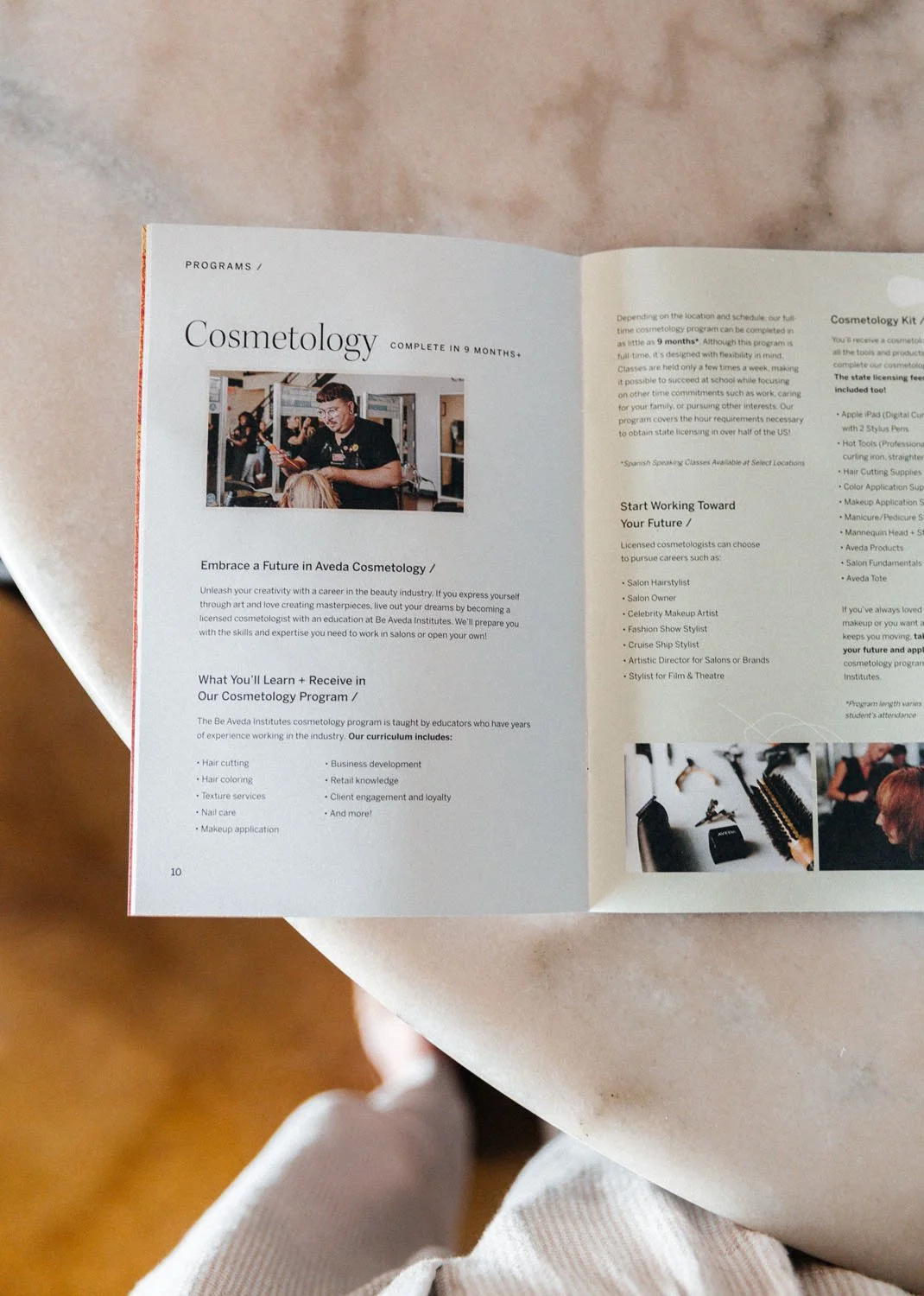 Be Aveda Admissions Brochure