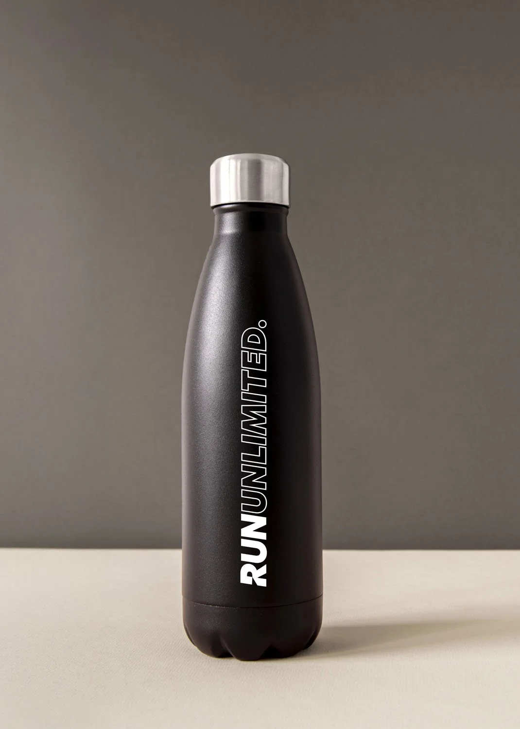 Run Unlimited Water Bottle Design Mockup