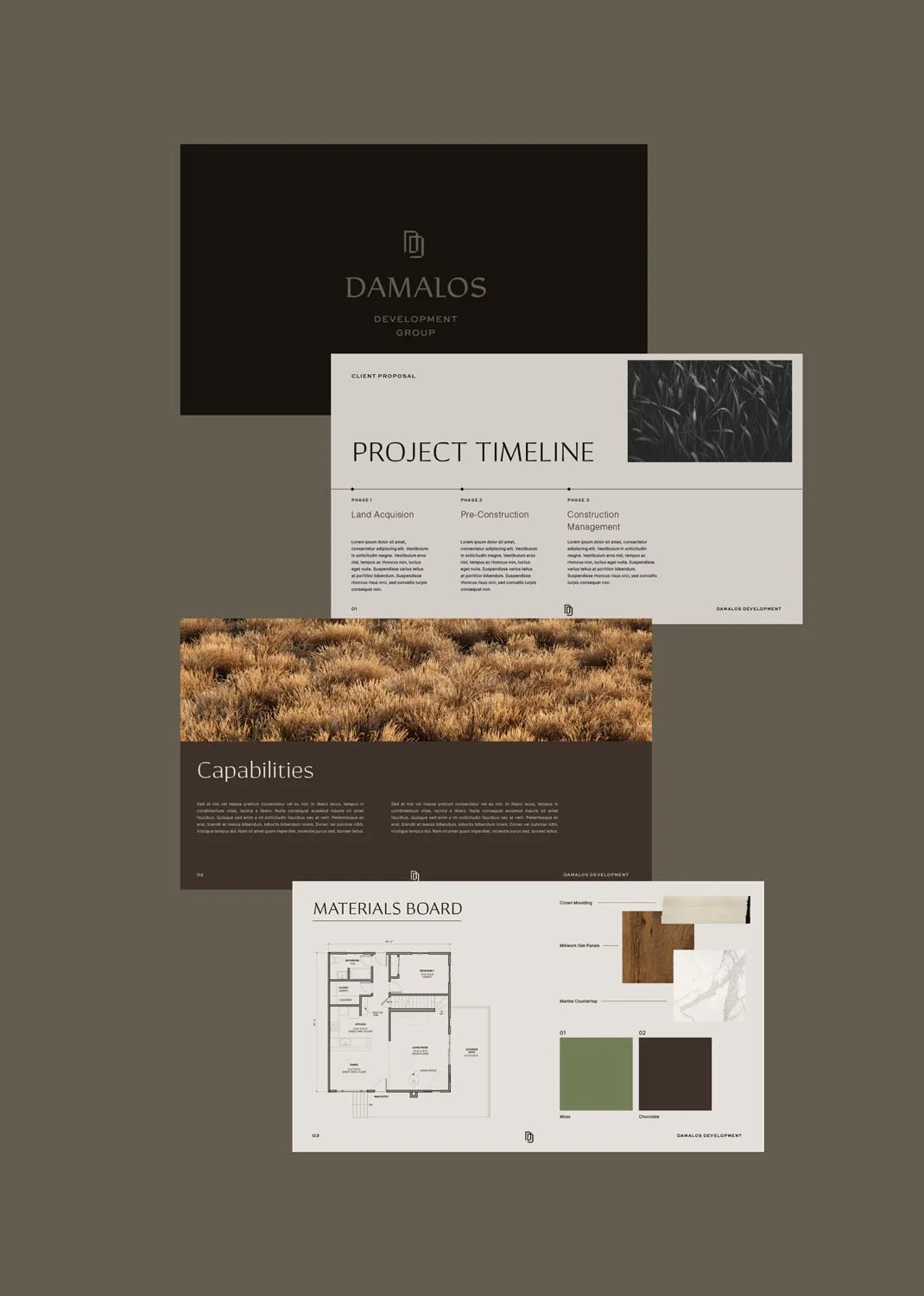 Damalos Development Presentation Mockup