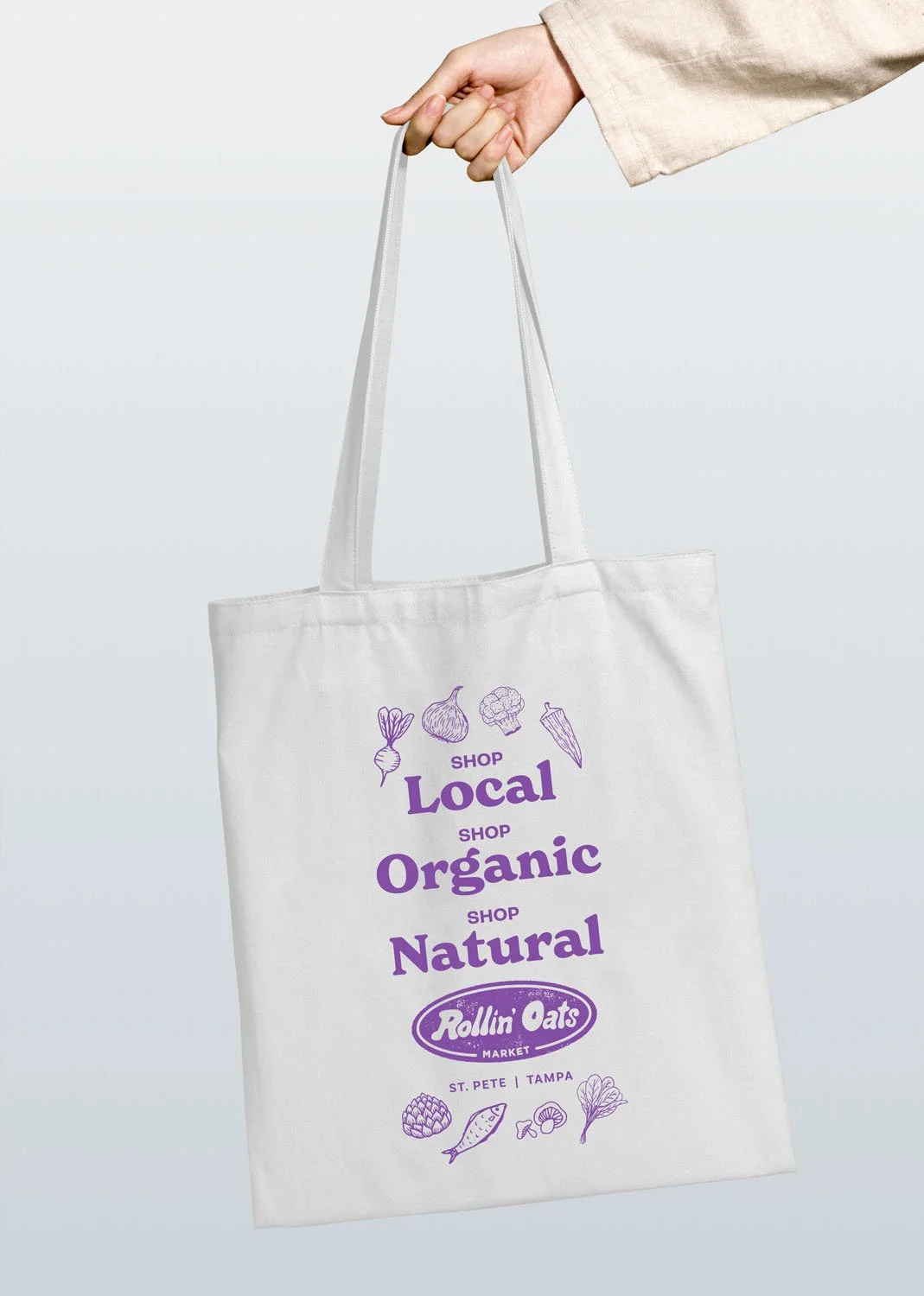 Rollin Oats Tote Bag Mockup