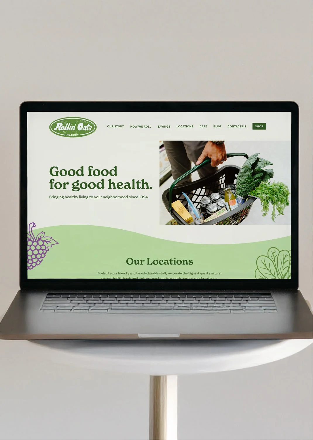 Rollin Oats Market Website Design