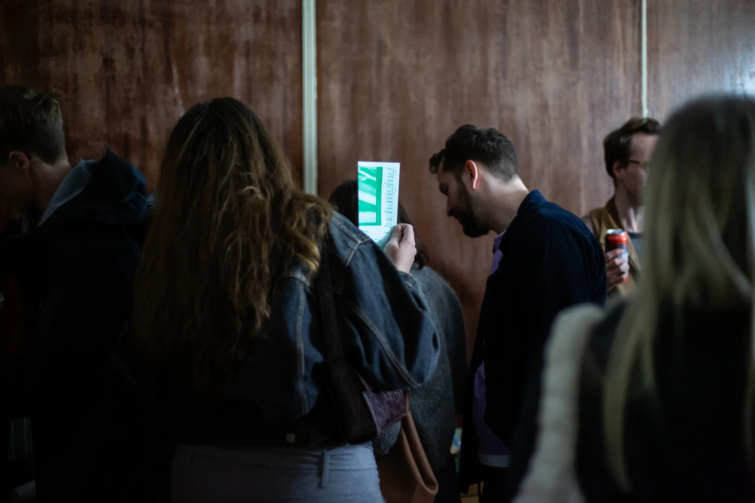 فرنگ  / Farang (2024), photo of opening event at Offline as part of Glasgow International Festival of Contemporary Art by Erika Stevenson