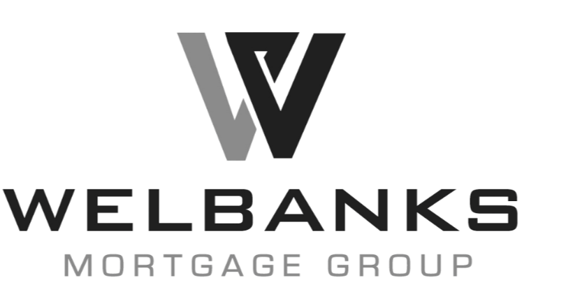 Welbanks Mortgage Group logo with a stylized W and V above the company name in black and gray text.