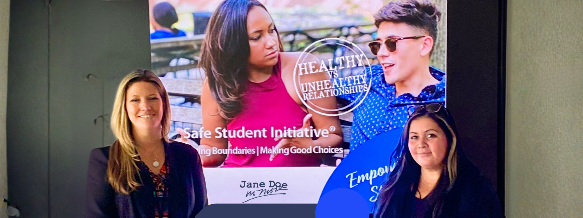 Safe Student Initiative presentation with Megan and Patti