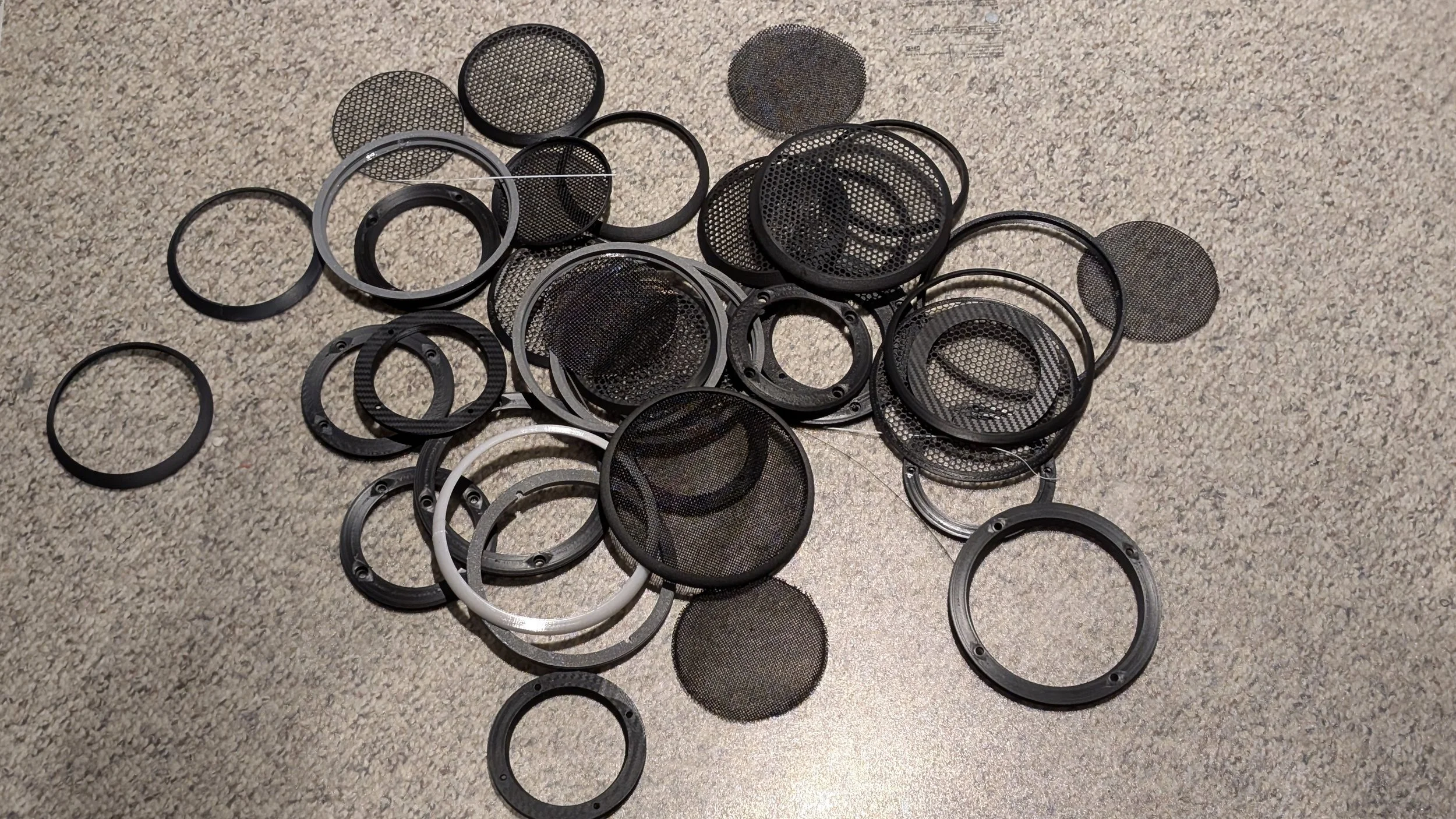 Porsche 928 speaker ring prototypes and R&D process