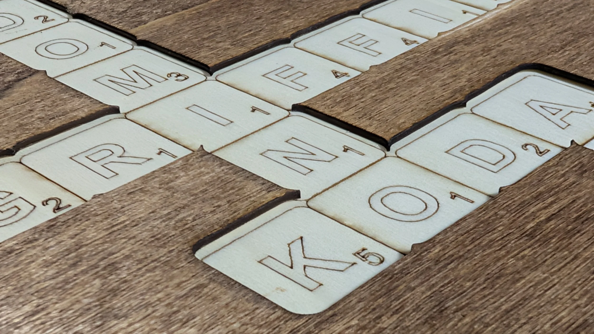 Interlocked: Custom 3D Scrabble Wall Art