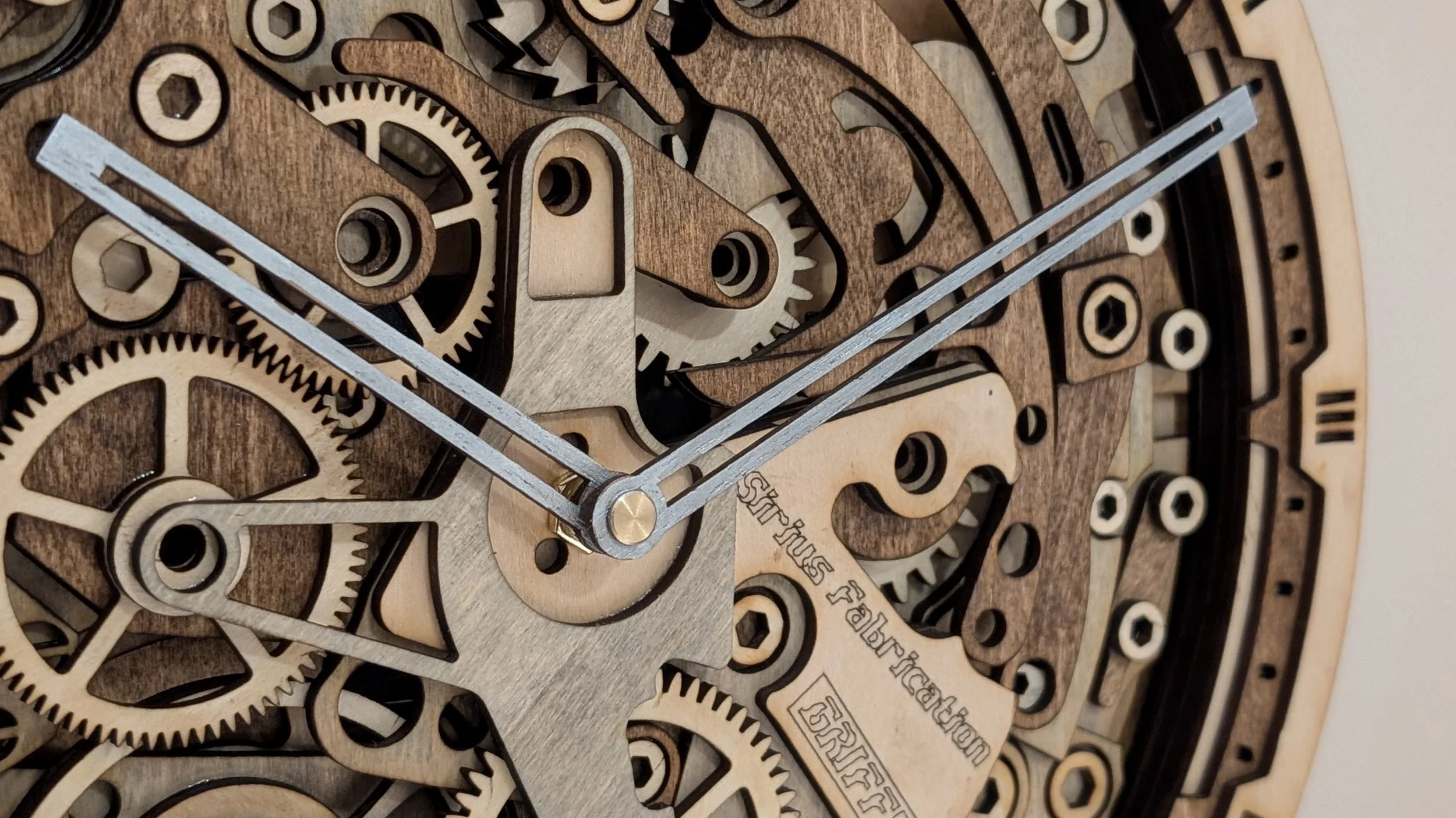 The Griffin: 13-Layer Hand-Crafted Steampunk Wall Clock