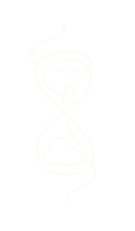 Illustration d'une ligne blanche continue formant une figure abstraite sur un fond noir.