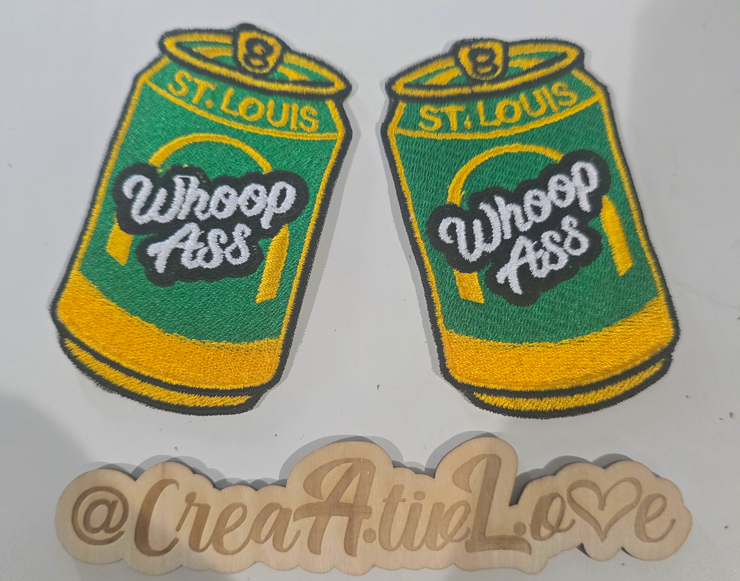'Whoop Ass' Embroidered Patches