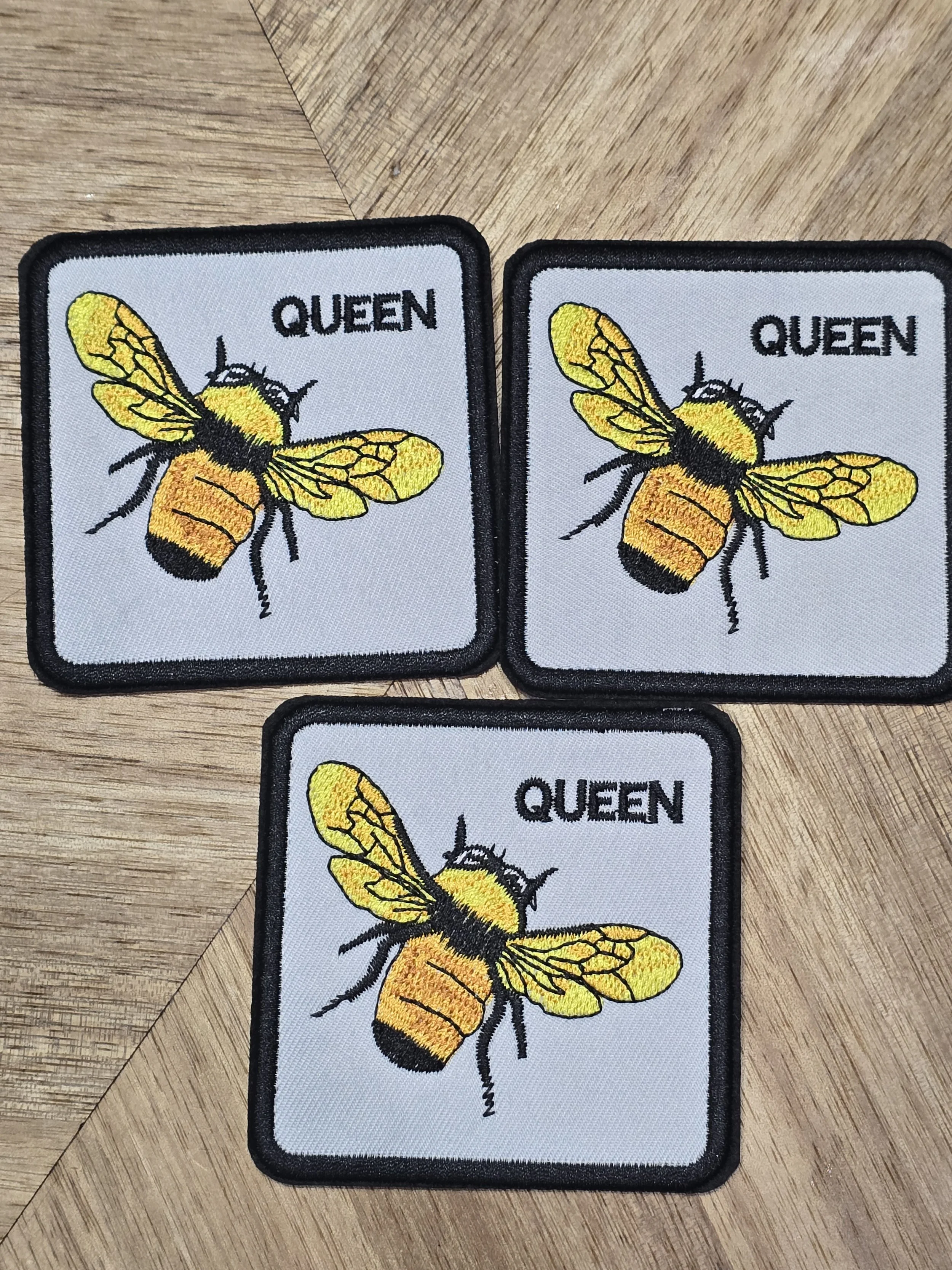 Queen Bee Embroidered Patch